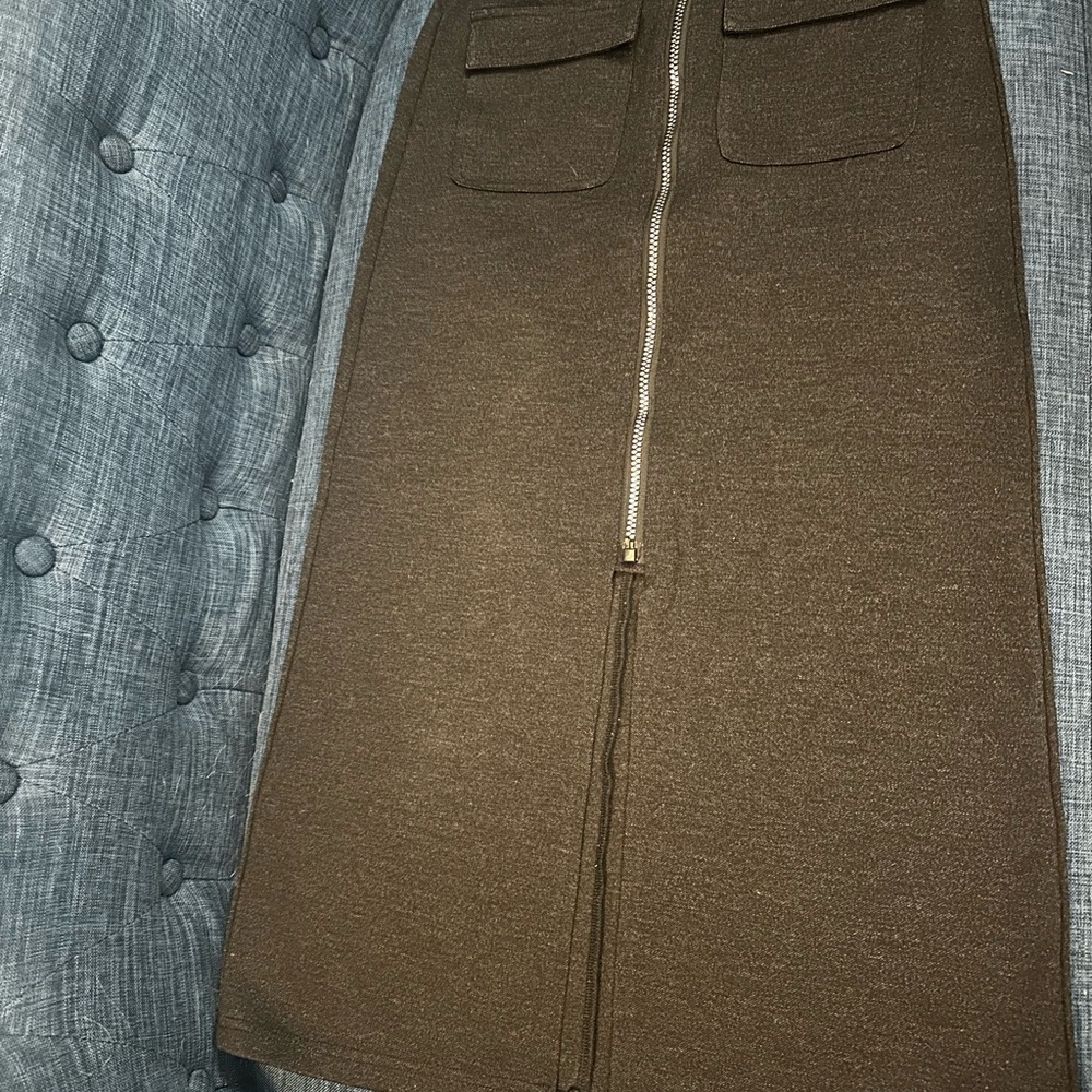 Patrizia Luca Black Pencil Skirt with Zipper